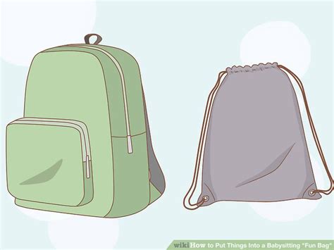 How To Put Things Into A Babysitting Fun Bag 7 Steps