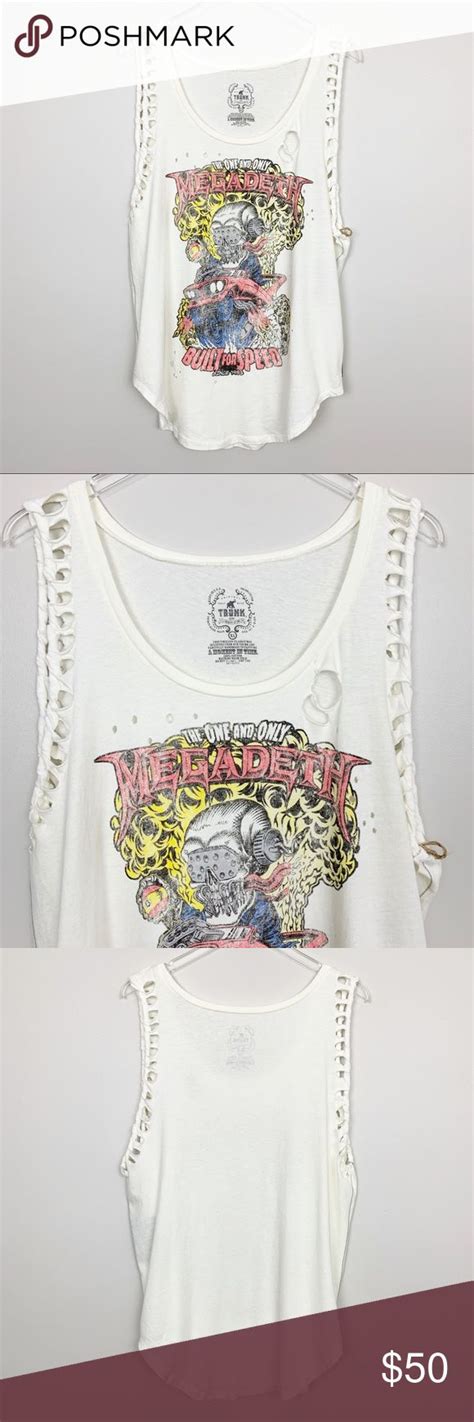 Trunk Ltd Megadeth Knotted Graphic Band Tank Xl Clothes Design