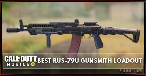 Cod Mobile Best Rus 79u Gunsmith Loadout Attachments Zilliongamer