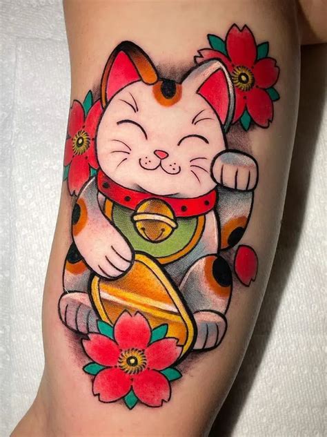 Maneki Neko Tattoos Origins Meanings And Tattoo Ideas In 2022 Lucky