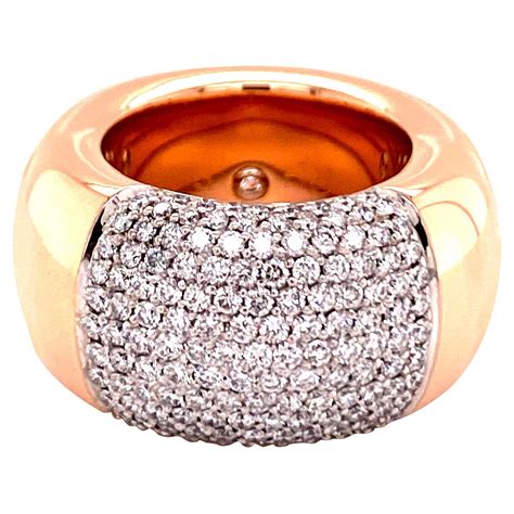 modern diamond ring by noor in 18 karat rose gold and white gold for sale at 1stdibs