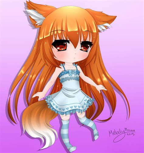 Chibi Fox Girl By Nucularjello On Deviantart