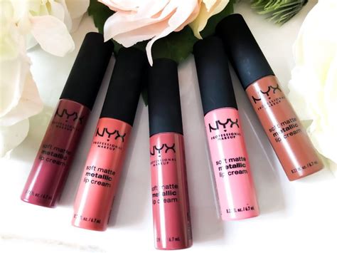 Finally collectedly the newer nyx soft matte lip cream shades so decided to swatch them all for you! NYX Soft Matte Metallic Lip Cream Swatches on Dark Skin ...