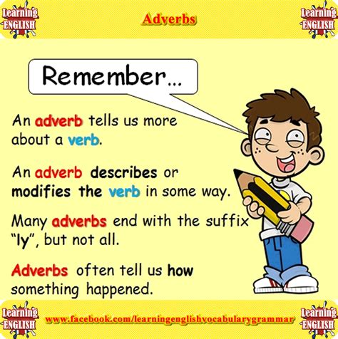 Maybe you would like to learn more about one of these? Adverbs explained with examples | Adverbs, Grammar for kids, Verb examples