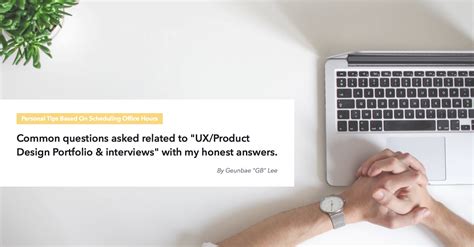 Common questions related to “UX/product design portfolio & interviews