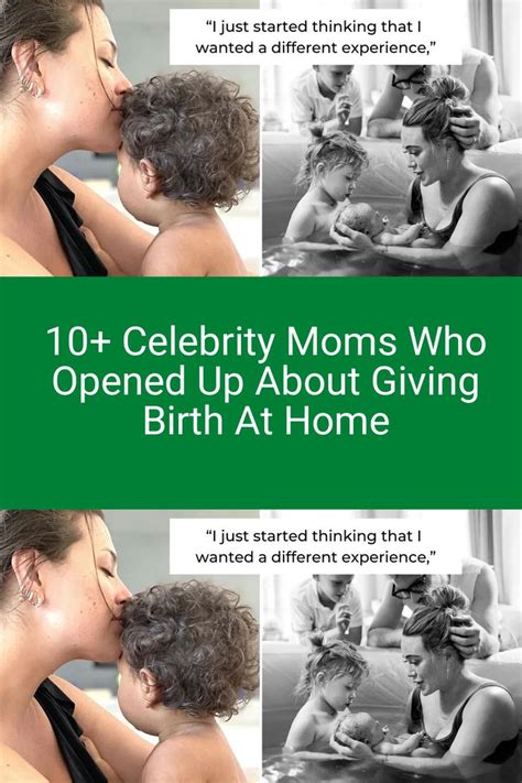 two women kissing each other with the caption 10 celebrity moms who opened up about giving birth