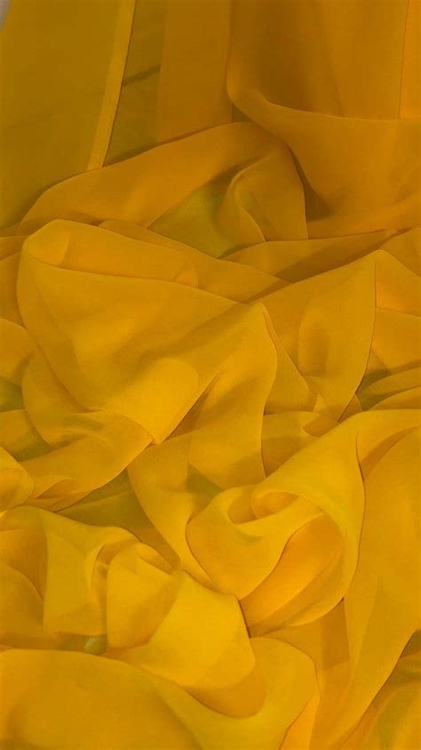 1 Mtr Bright Yellow Dress Chiffon Fabric45 Wide Etsy Yellow