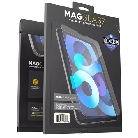 Magglass Matte Screen Protector Compatible With iPad Air 4 (10.9 Inch) Anti Glare Tempered Glass ...