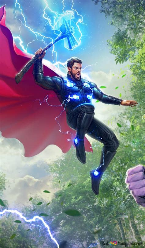Avengers Infinity War Thor Vs Thanos 4k Wallpaper Download