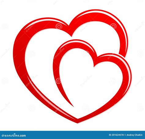 Symbol Of Stylized Heart Stock Vector Illustration Of Vector 201624578
