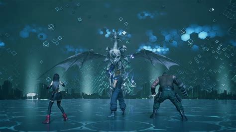 Final Fantasy Vii Remake Bahamut Fight Youtube