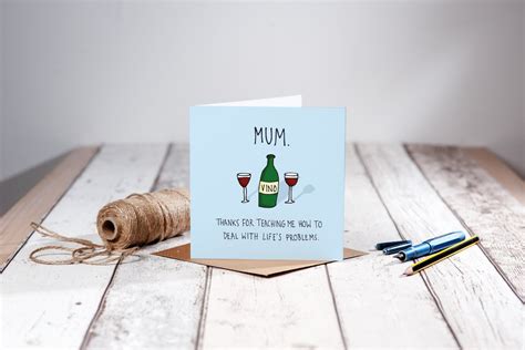 Wine Mother S Day Card Funny