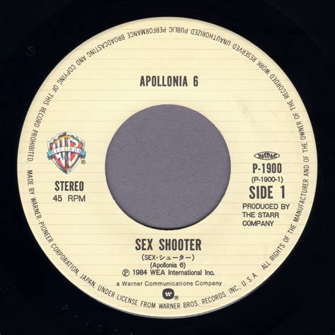 sex shooter／apollonia 6／日本盤 7 シングル 1958 2016 museum muuseo 120209