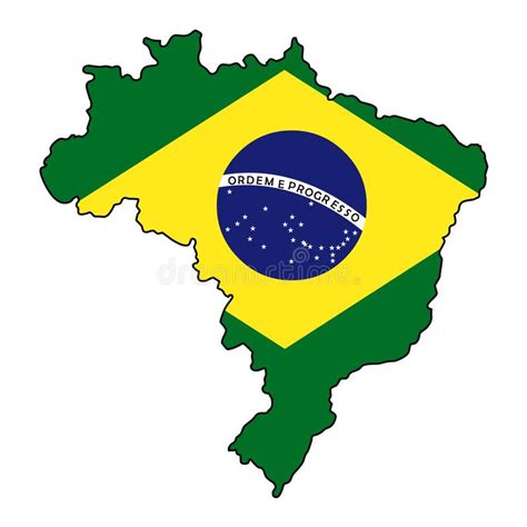 Brazil Map Of Brazil Vector Illustration Stock Vector Illustration Of Patriotic Vector