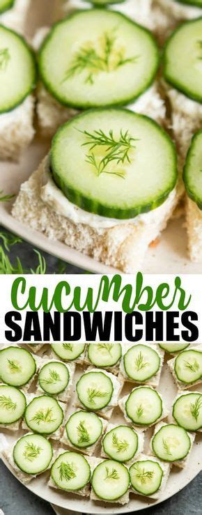 With easy party food like this, you can't go wrong! Cucumber Sandwiches | Culinary Hill | Recipe | Cucumber ...