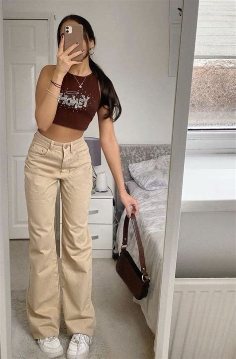 Tap On A Photo For Pants Brown Outfits In 2021 Brown Outfit