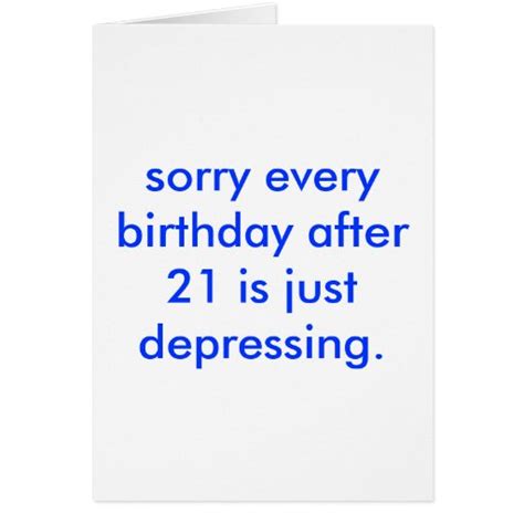 Depressing Birthday Card Zazzle