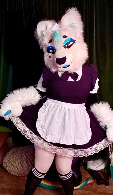 A Dumb Cat On Twitter Welcome Home Master How May I Serve You Fursuit Maid Cosplay