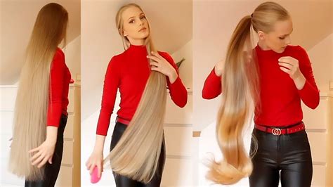realrapunzels very long blonde hair preview youtube