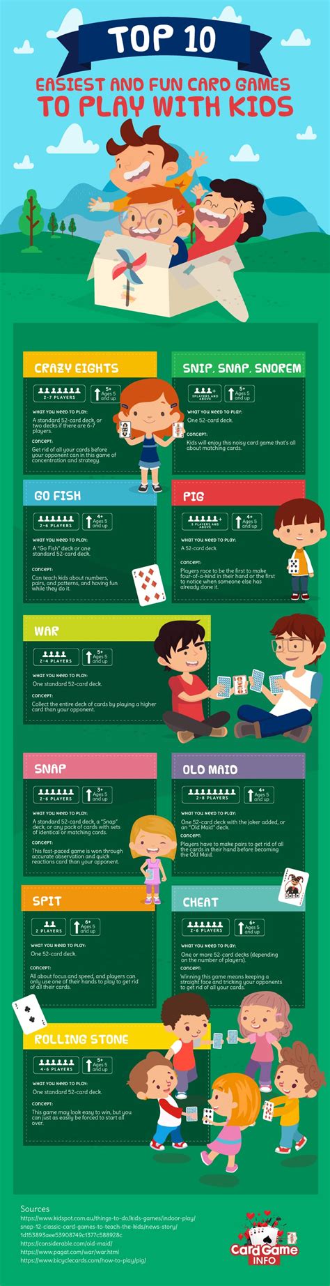 Top 10 Easiest And Fun Card Games To Play With Kids Card Game Info