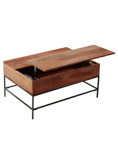 If sanding only, start with 120 grit and continue with 150, 180, 220, and 320, if needed. west elm Industrial Storage Coffee Table at John Lewis ...