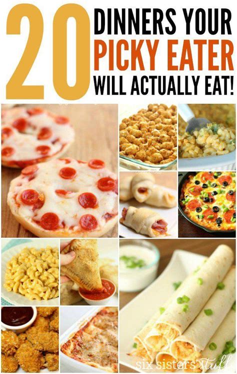 We went thru this with a few of our kids when they… 20 Dinner Recipes For Picky Eaters | My boyfriend, Weekly ...