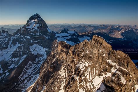 Aerial Photo Aye Mountain And Mount Assiniboine