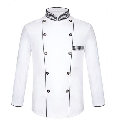 Chef Uniform Summer Short Sleeve Black Line Collar Hotel Chef Work Wear