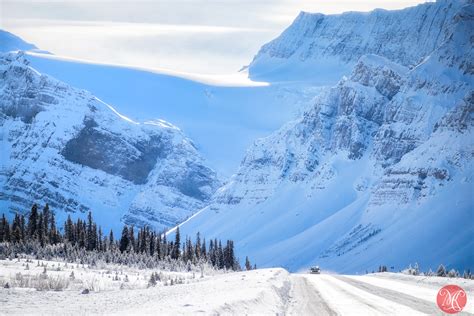 Wallpaper Fujix Canada Alberta Rockies Mountains Frozen Morning