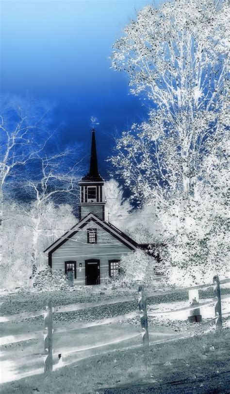 Lovely Winter Wonderland Old Country Churches Church Pictures