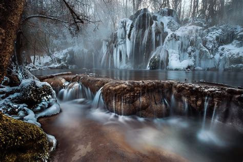 Wallpaper Winter Ice Snow Water Nature 2048x1367