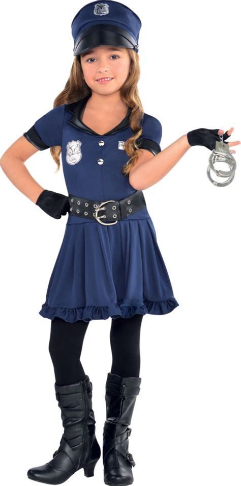 Toddler Girls Cop Costume Party City Cop Costume For Kids Halloween