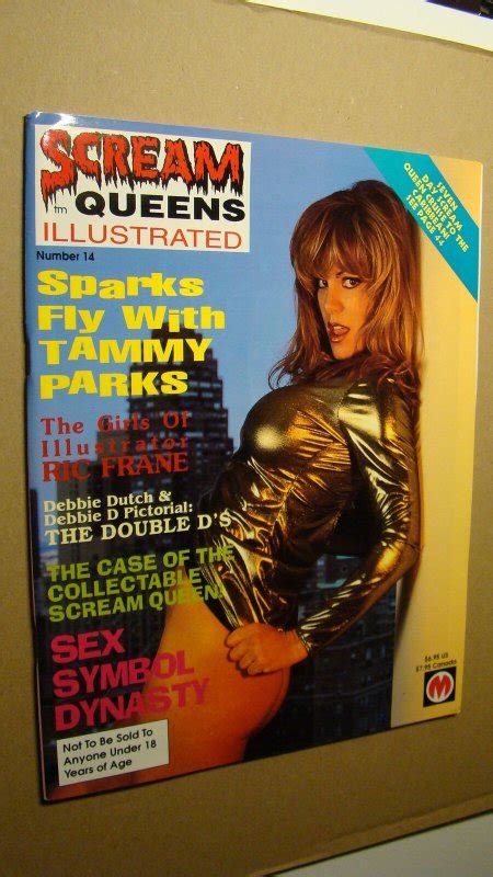 scream queens illustrated 14 vf nm 9 0 tammy parks sex symbol famous monsters comic books