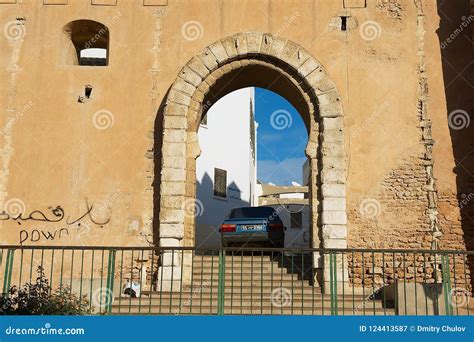 View To One Of The Gates Of The Medina In Sfax Tunisia Editorial