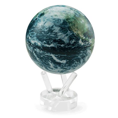 45 Earth Satellite View Mova Globe With Base Rotating Globe