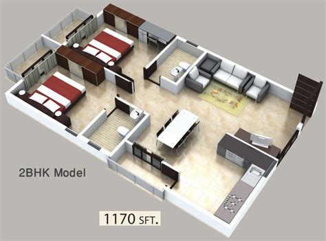 Bhk House Plan With Dimensions Designinte Com