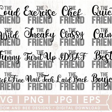 25 Friends Matching Shirts SVG Birthday SVG Bundle Etsy