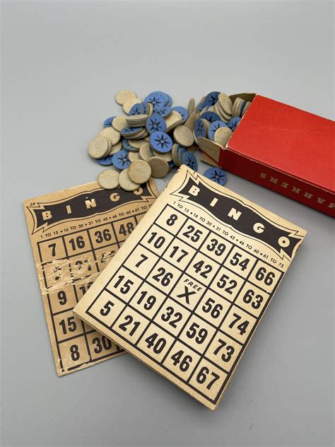 Vintage Bingo Game Vintage Bingo Cards Vintage Bingo Etsy Bingo