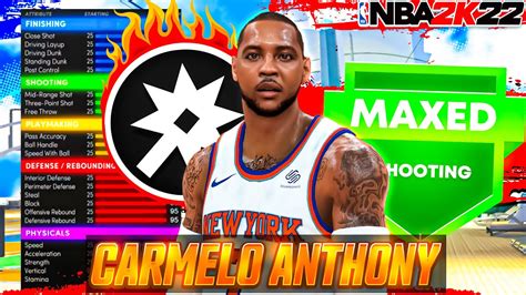 HOW TO MAKE CARMELO ANTHONYS EXACT BUILD ON NBA 2K22 CURRENT GEN YouTube