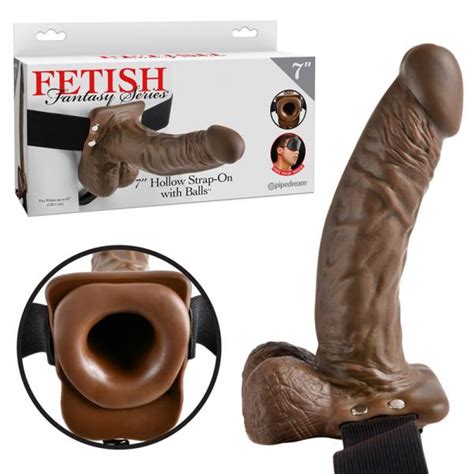 Fetish Fantasy 7 Inches Hollow Strap On With Balls Brown On Literotica