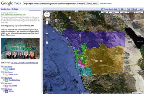 The supervisor district the tree falls into; District Map: San Diego County Board Of Supervisors | Flickr