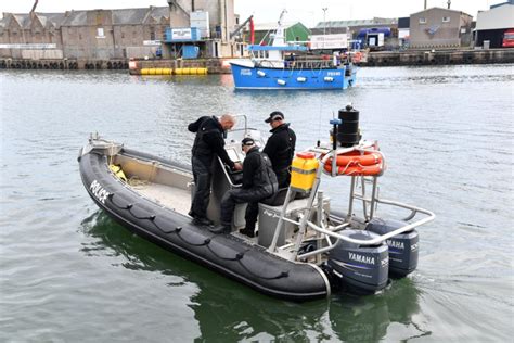 Police Divers Search The Harbour Waters For Missing Man In Peterhead