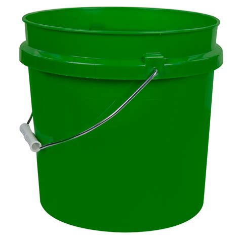 Green 2 Gallon Hdpe Bucket Us Plastic Corp