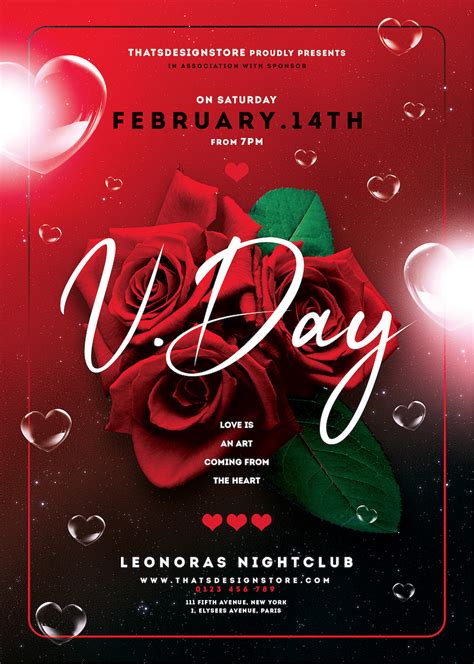 Valentine Day Flyer Template For Your Needs