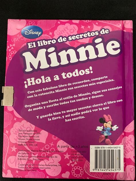 Disney Locker El Libro De Secretos De Minnie ‣ Bookfail Chile