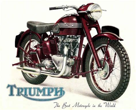 Triumph Advertisement Vintage Motorcycle Posters Triumph Motorcycles