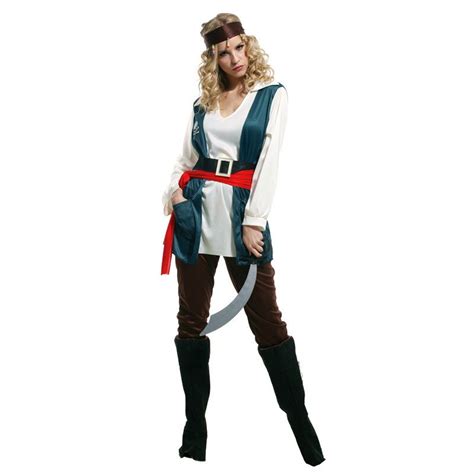 Sexy Woman Halloween Robber Costumes Pirate Cosplay Bandit Role Play