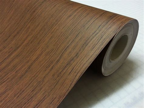 Teak Wood Grain Self Adhesive Vinyl Wrap Wallpaper Architectural Home