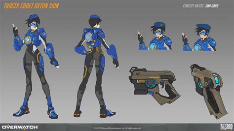 Anhdang On Twitter My Tracer Cadet Oxton Skin And Weapon Concept For