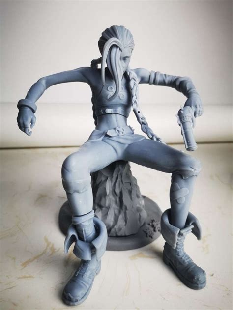 Jinx Arcane League Of Legends Sfw And Nsfw Figurine 3d Etsy Australia